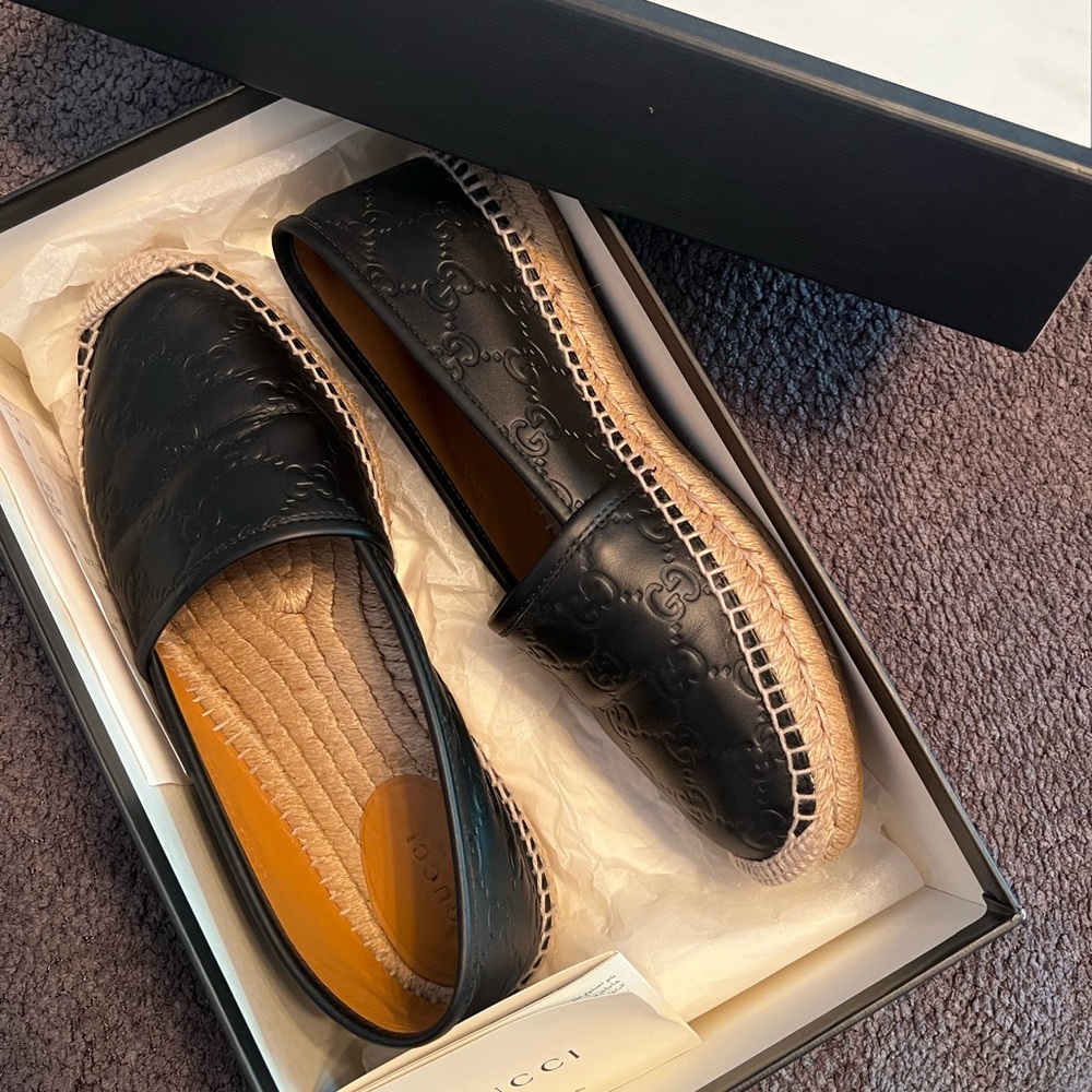 Gucci Black Espadrilles